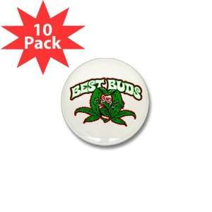  Mini Button (10 Pack) Marijuana Best Buds 