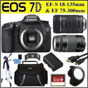  Canon EOS 7D 18 MP CMOS Digital SLR Camera w/ Canon EF S 18 135mm 