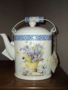 Beautiful Hallmark Natures Sketchbook Ceramic Teapot w/tags  