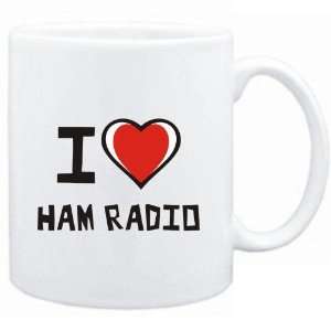  Mug White I love Ham Radio  Hobbies: Sports & Outdoors