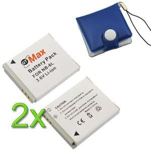 2x NB 6L NB6L Premium Compatible Battery + Memory Card Case for Canon 