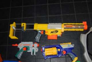 Huge Nerf Gun LOT Ripsaw Maverick Dart Recon Reactor Nite 18 Guns Plus 