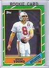 STEVE YOUNG BYU San Francisco 49ERS 1986 86 TOPPS ROOKI