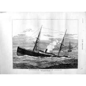   1876 SHIPS COLLISION DOVER STRATHCLYDE WRECK FINE ART: Home & Kitchen