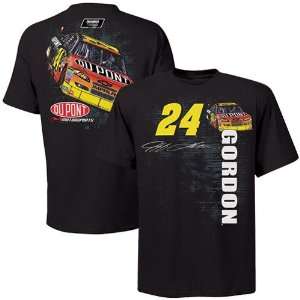    Jeff Gordon Black Back Straightaway T Shirt