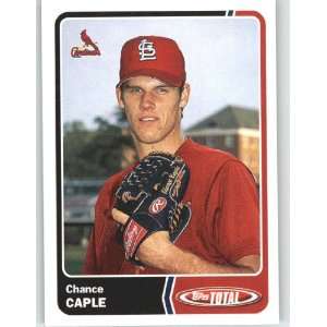  2003 Topps Total #635 Chance Caple   St. Louis Cardinals 