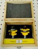 2pc Cabinetry Coping and Stick Router Bit Set Stile/Rail 1/2 Table 