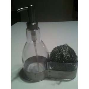  Stainless & Clear Soap Pump & Caddy: Kitchen & Dining