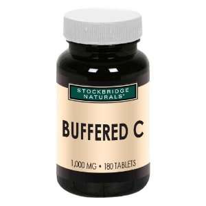  Stockbridge Naturals   Buffered C   1,000 mg   180 tablets 