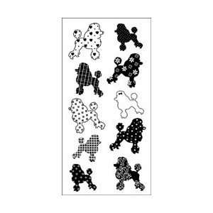   Stamps 4X8 Sheet   Poodles by Inkadinkado Arts, Crafts & Sewing