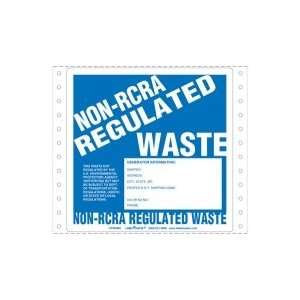   Regulated Waste Label, Generator Info, Pin Feed Paper: Office Products