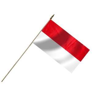    Indonesia Flag 12X18 Inch Mounted E Poly: Patio, Lawn & Garden