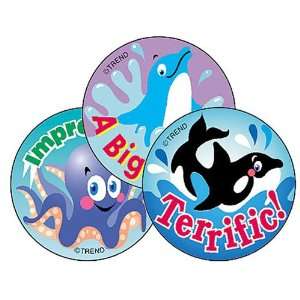 STINKY STICKERS SEA ANIMALS 60/PK: Office Products