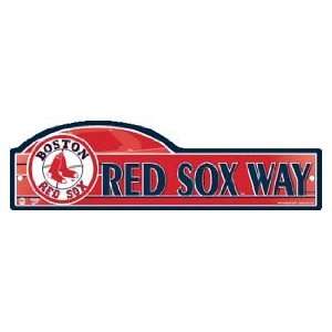 MLB BOSTON RED SOX BASEBALL TEAM LOGO ZONE WALL Sign:  