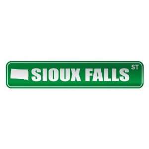   SIOUX FALLS ST  STREET SIGN USA CITY SOUTH DAKOTA