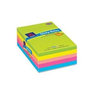 Avery Consumer Products Perforated Sticky Notes, 4x6, Ruled, 12PD/PK 