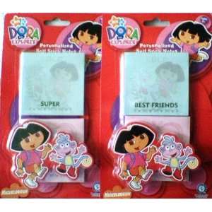   Dora the Explorer Personalized Sticky Notes (4 Pads): Office Products