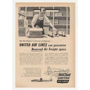   United Airlines Reserved Air Freight Service Print Ad: Home & Kitchen