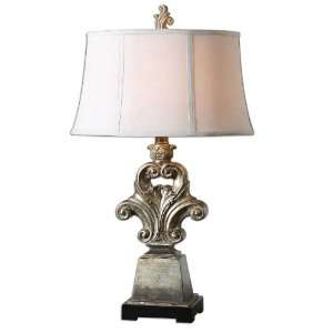  Uttermost 30 Carinaro Lamps Antiqued Silver Finish With 