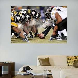 Steelers Fathead Wall Graphic Line of Scrimmage In Your Face Vs Ravens 