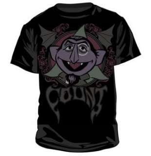  Sesame Street Count Propaganda Black Tee T shirt: Clothing