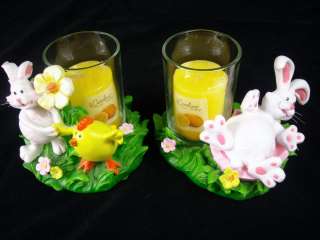 Easter Bunny Votive Tealight Candle Holder +FREE Candle  