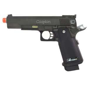  Caspian Hi Capa 5.1K Tac Gas Pistol. Airsoft guns.: Sports 
