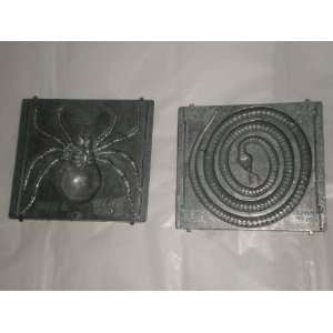  2 Casting Molds, Spider and Coiled Snake, 4 X 4 Kitchen 