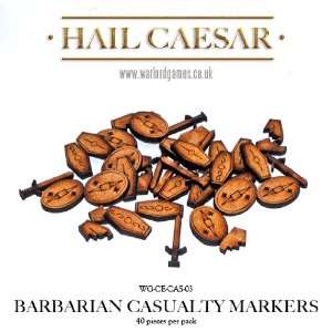    Hail Caesar 28mm Barbarian Casualty Markers (40): Toys & Games