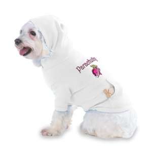 Parachuting Princess Hooded T Shirt for Dog or Cat X Small (XS) White
