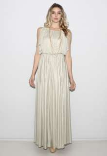   GRECIAN Goddess Draped CAPE Cocktail Party Wedding MAXI Gown Dress