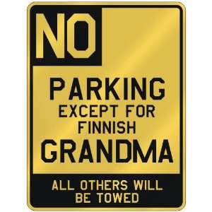   FOR FINNISH GRANDMA  PARKING SIGN COUNTRY FINLAND