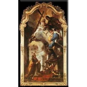  Pope St Clement Adoring the Trinity 17x30 Streched Canvas 