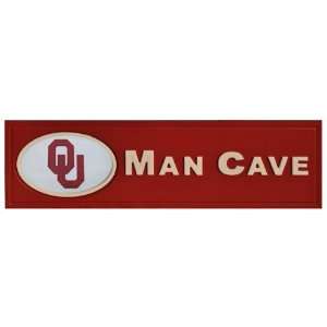 University of Oklahoma Sooners Man Cave Wooden Bar Sign:  