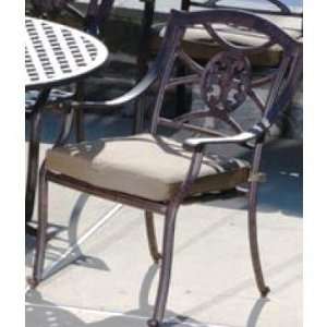   Lista Dining Stackable Arm Chair w/FS Cushion   AW: Home Improvement