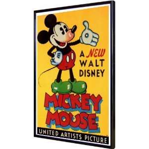  New Walt Disney Mickey Mouse, A 11x17 Framed Poster 