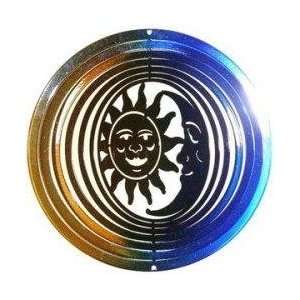   Sun Moon Wind Spinner   Color Blue/Copper Patio, Lawn & Garden