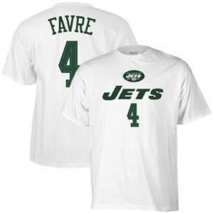  Brett Favre New York Jets NFL White Player T Shirt Sports 