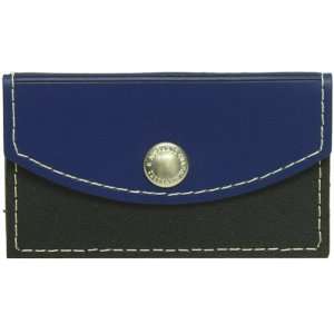  Blue / Black Leather Snap Business Card Cases   Sold 