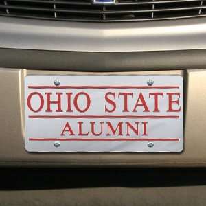  Ohio State Buckeyes Silver Mirrored Alumni License Plate 