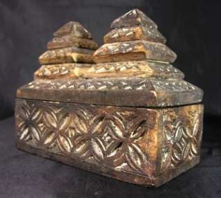 Antique Indian Spice Box in Shape of a Temple C.1920  