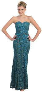   Prom Formal Long Lace Gown Hot Pageant Special Occasion Evening Dress