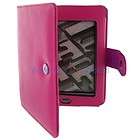 For Kobo Touch eReader Hot Pink Leather Case Skin Cover  