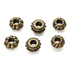  Darice 6 Pack Mix and Mingle Bronze Stopper Beads Arts 