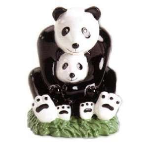  KIDS PANDA BEAR piggy bank FIGURINE DECOR art NEW Toys 