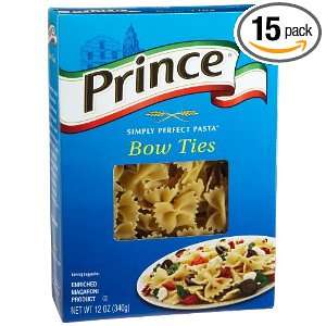 Ronzoni Bow Ties Pasta Prince 15 Case 12 Ounce Packages (Pack of 15 