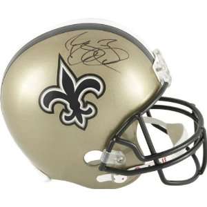 Reggie Bush Autographed Helmet  Details: New Orleans Saints, Riddell 