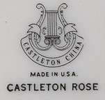 LOVELY CASTLETON CASTLETON ROSE CUP AND SAUCER  