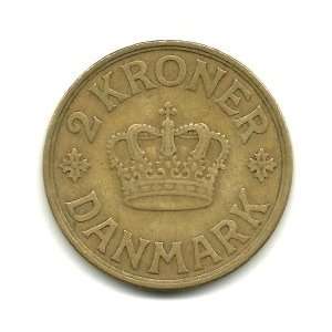  1926 Denmark 2 Kroner Coin KM#825.1 