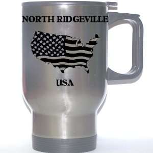  US Flag   North Ridgeville, Ohio (OH) Stainless Steel Mug 